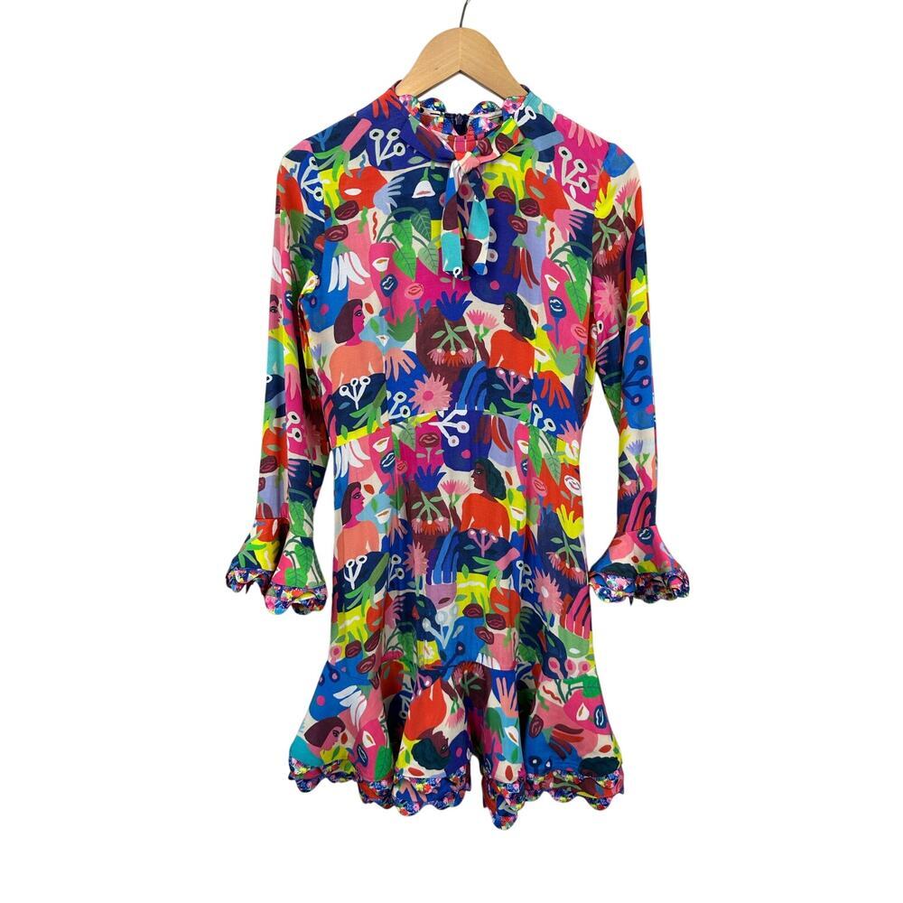 CeliaB Multicolor Abstract Print Mini Dress